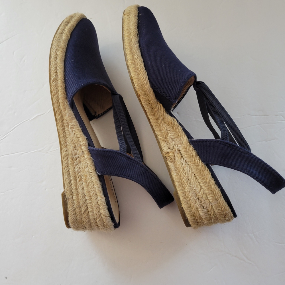 Life Stride Canvas Navy Espadrilles - Picture 2 of 5